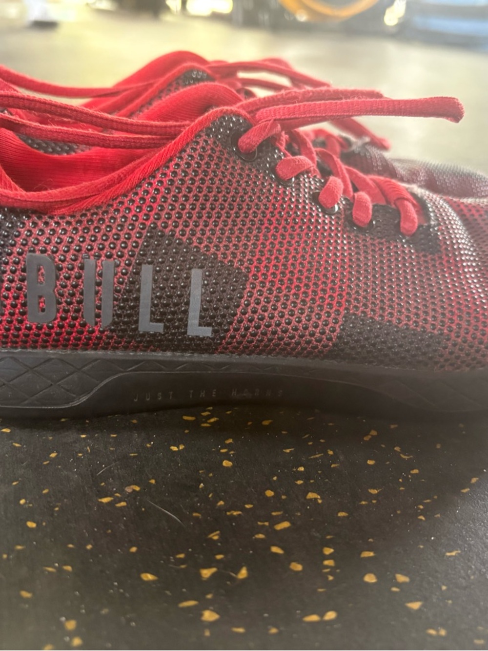 NOBULL Red Lumberjack Athletic Trainer Shoes